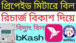 How to Recharge Prepaid Meter by bKash  Digital Prepaid Electric Meter Balance Bill Recharge bKash [upl. by Enitsuj]