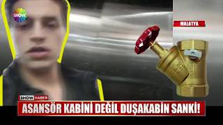 Asansör kabini değil duşakabin sanki [upl. by Rehtaef]