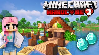 Farmlands amp Fishing Shack  Minecraft 118 Let’s Play Hardcore Cottagecore  Ep 2 [upl. by Synn]