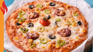 Lavaş Pizza Tarifi  Nasıl Yapılır [upl. by Hgielek]