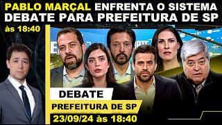 Debate AO VIVO Pablo Marçal  Acompanhe o debate entre os candidatos à prefeitura de São Paulo [upl. by Eniamej]