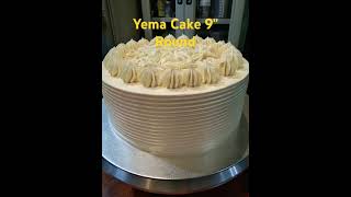 Yummy Yema Cake 9quot baking cake cakedecorating food [upl. by Attelrak573]