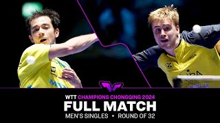 FULL MATCH  Hugo Calderano vs Truls Moregard  MS R32  WTTChongqing 2024 [upl. by Ocsecnarf181]