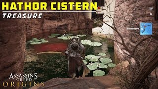 Loot Treasure Location  Hathor Cistern  Below Temple of Hathor Memphis  Assassins Cred Origins [upl. by Zara769]