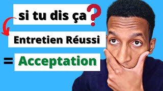 conseils pour réussir son entretien  réussir son entretien Comment repondre aux questions [upl. by Eustache]