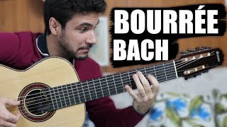 BOURRÉE J S Bach  Classical Guitar  Marcos Kaiser [upl. by Eisdnyl]