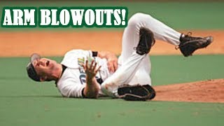 MLB  ARM BLOWOUTS TERRIBLE ARM INJURIES  1080p HD [upl. by Heidt165]