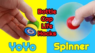 12 BOTTLE CAP LIFE HACKS YOU SHOULD NOW 2 [upl. by Mcadams]