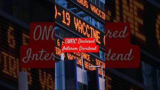 ONGC Declared interim Dividend [upl. by Joelynn]