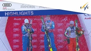 Highlights  Jansrud wins his 2nd straight SuperG in Val Gardena  FIS Alpine [upl. by Heddi]