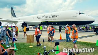 RARE DC8 Taxi and Departure in HD  EAA AirVenture Oshkosh 2021 [upl. by Anselmo]