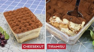 CHEESEKUT TIRAMISU SENANG TANPA OVEN [upl. by Keel]