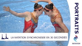 La natation synchronisée en 30 secondes  PORTRAITS [upl. by Kerekes]