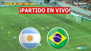 ARGENTINA vs BRASIL EN VIVO 🔴 PARTIDAZO EL CLASICO EN VIVO PREOLIMPICO SUB 23 ⚽️ [upl. by Nwahsram]