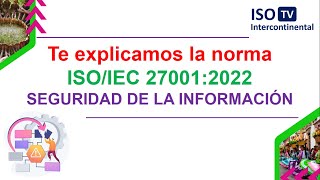 ¿Qué es la norma ISO 270012022  Seguridad de la Información [upl. by Coltun201]