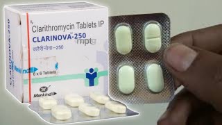 clarinova 250 mg tablet uses  price  composition  dose  side effects  precautions  in hindi [upl. by Longley]