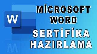 sertifika hazırlama word ile sertifika photoshopta sertifika [upl. by Ahsienyt]