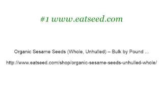 Hulled Vs Unhulled Sesame Seeds [upl. by Atwood975]