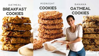 3 Healthy Oatmeal Cookies To Sweeten Your Day [upl. by Yttiy]