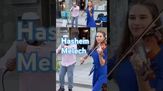 Hashem Melech violin music singing cover street karolinaprotsenko singer performance [upl. by Beck]