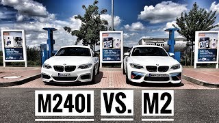 BMW M240i JB4 vs BMW M2  80250 kmh  German Autobahn  Acceleration Sounds [upl. by Leslee]