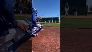 POV Catching a Major League Bullpen mlb springtraining baseballpitcher bullpen asmr [upl. by Iney]