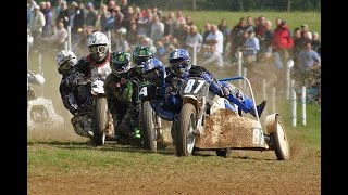 British Masters Grasstrack 2019  1000cc Sidecars [upl. by Tik]