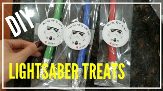 DIY STAR WARS LIGHTSABER PRETZEL TREAT  MAY THE 4TH BE WITH YOU [upl. by Oznarol]