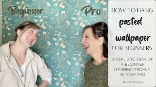 How to Hang Wallpaper for Beginners  A Realistic View of Hanging Wallpaper with Adhesive [upl. by Pollie]