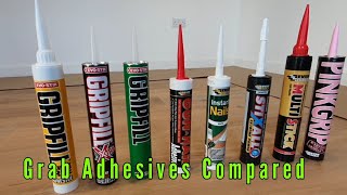 Grab Adhesives compared How to fix skirting board using the correct grab adhesives [upl. by Richart960]