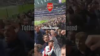 🎶Tottenham get Battered Everywhere they go 🎶 Arsenal Chant  Tottenham 23 Arsenal premierleague [upl. by Eurd768]