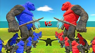 Kong vs Duplicate Kong Fight  Kong vs Kong  Most Dangerous Fight  Animal Revolt Battle Simulator [upl. by Delwyn209]