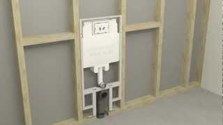 Fitting and Installation of Concealed Cisterns for Wall Hung Toilets [upl. by Dlonyer]