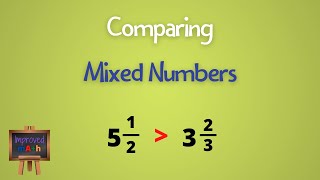 How To Compare Mixed Numbers  Comparing Mixed Fractions  Math Help Videos [upl. by Petrina149]