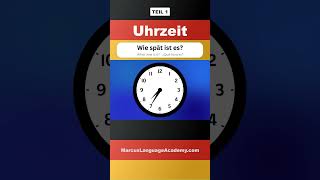 🇩🇪 Lerne die Uhrzeit auf Deutsch 110  Fragen und Antworten für Anfänger deutschlernen shorts [upl. by Yrac]