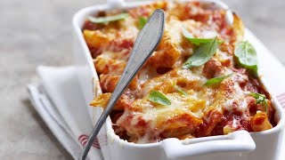 Recette  Gratin pâtes sauce tomate [upl. by Airdua]