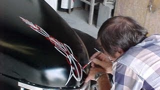 Hand Pinstriping Techniques Choosing The Right ColorsPart 1 [upl. by Layne]