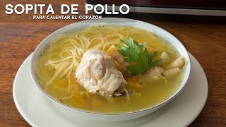 COMO PREPARAR SOPITA DE POLLO FÁCIL Y RÁPIDO  COMIDA PERUANA  ACOMERPE [upl. by Gabel]