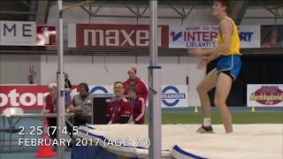 My High Jump Progression 14 to 21 Years Old [upl. by Nohsyar491]