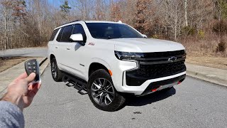 2022 Chevrolet Tahoe Z71 Start Up Test Drive POV Walkaround and Review [upl. by Ober827]