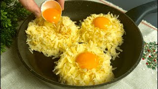 Reiben Sie einfach die Kartoffeln Nur 2 Kartoffeln und 3 Eier Leckeres Abendessen für ein paar Ce [upl. by Gerge]