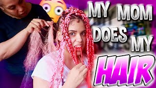 VLOG MY MOM BRAIDED MY HAIR MOTHERS DAY TIKTOK BTS  MORE ☆Vanessa Lynn [upl. by Fricke]