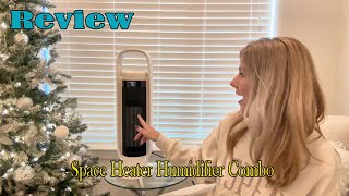 Review amp Demo of Space Heater Humidifier Combo [upl. by Euqinoj174]