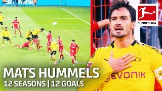 Mats Hummels  12 Seasons 12 Goals  New Bundesliga Goal Record [upl. by Neffets]