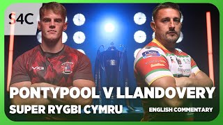 LIVE RUGBY Pontypool v Llandovery  Super Rygbi Cymru  S4C [upl. by Lagas183]