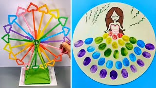 10 Easy Creative Crafts and Fun Activities for Kids  DIY Art amp Craft Ideas with Simple Tricks [upl. by Sunev]