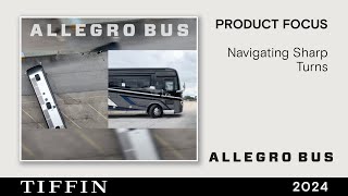 Tiffin Allegro Bus  Navigating Sharp Turns [upl. by Pejsach]