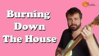 Burning Down the House  Talking Heads  Guitar Tutorial [upl. by Adriell]