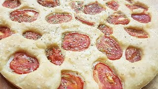 FOCACCIA CON POMODORINI TIPO QUELLA BARESE  FoodVlogger [upl. by Syck]