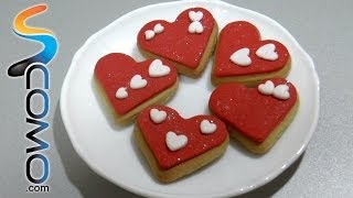 Galletas en forma de corazón  Heart Cookies [upl. by Brechtel]